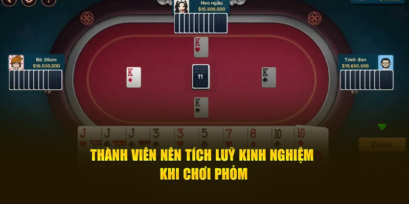 Thành viên nên tích lũy kinh nghiệm khi chơi game tại Loto188